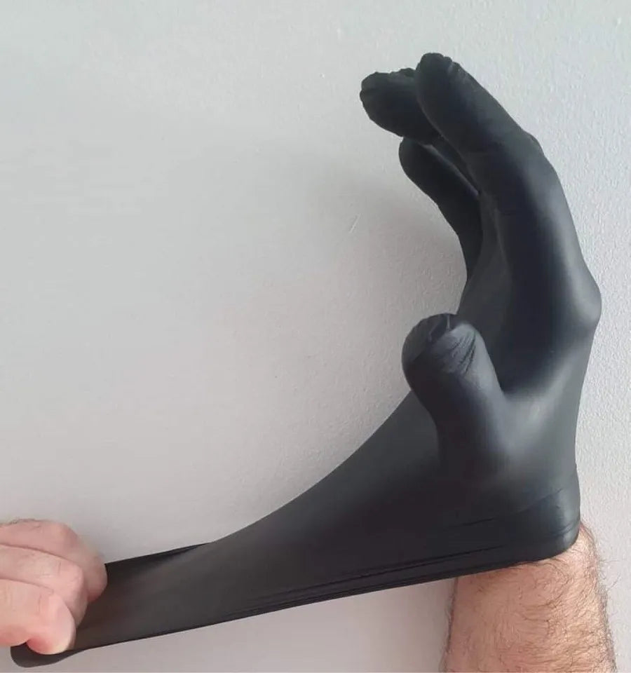 Nitrile Black Disposable Gloves Powder Free - L / M / XL