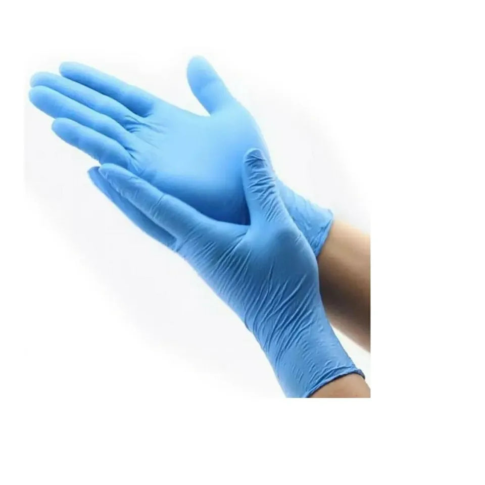 1000 Nitrile Blue Disposable Gloves Powder Free - Sizes L / M / XL