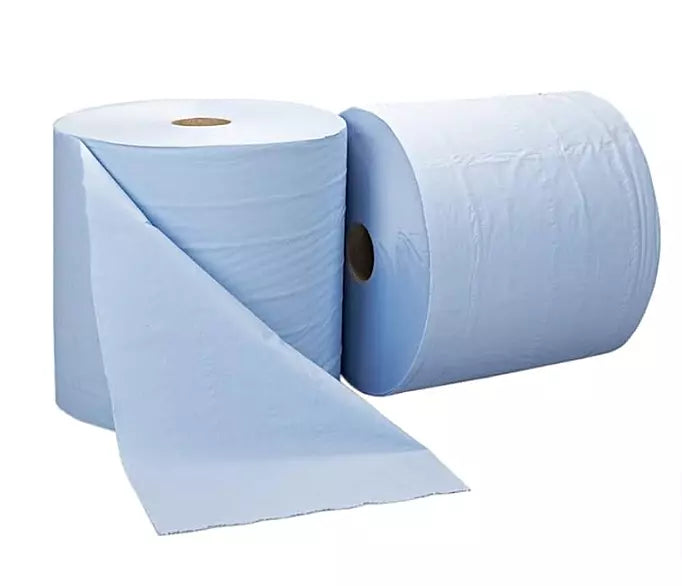 Blue Bumper Barrel 2 Ply Forecourt Roll ~ Twin Pack