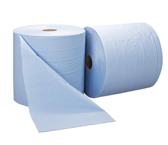 Jumbo Bumper Barrel 2 Ply Forecourt Roll Blue & White 400m – Manchester ...