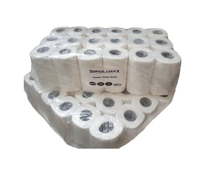 36 Pack Jumbo Toilet Roll 2 Ply Quilted - Packed in 4's (9x4)