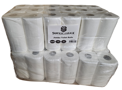 36 Pack Jumbo Toilet Roll 2 Ply Quilted - Packed in 4's (9x4)