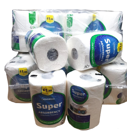 Super Jumbo Kitchen Roll Paper Towel 2 Ply