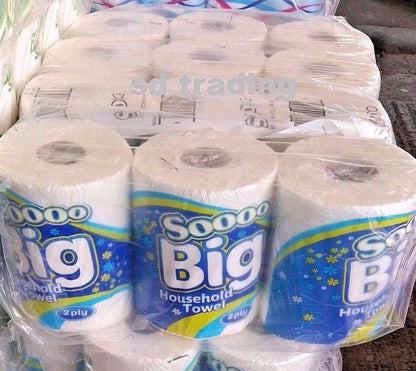 Super Jumbo Kitchen Roll Paper Towel 2 Ply