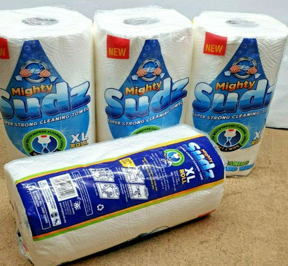 8 Jumbo Kitchen Roll Thick Ultra Absorbent Tissue Paper Magic Sheets