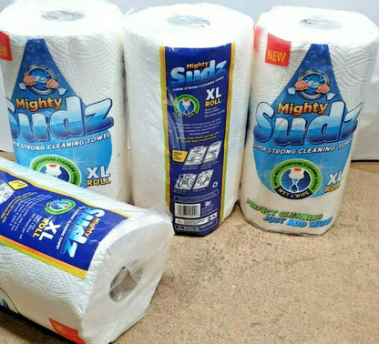 8 Jumbo Kitchen Roll Thick Ultra Absorbent Tissue Paper Magic Sheets