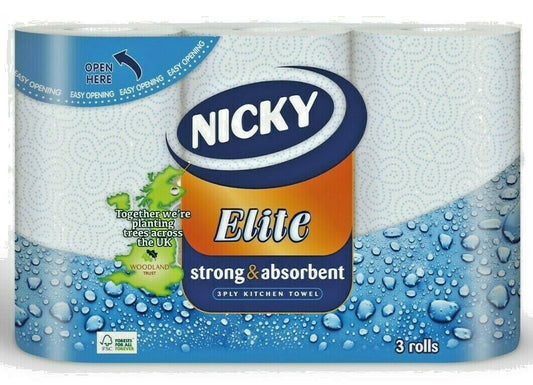 Nicky Kitchen Roll 3 Ply Kitchen Towel Tissue Paper