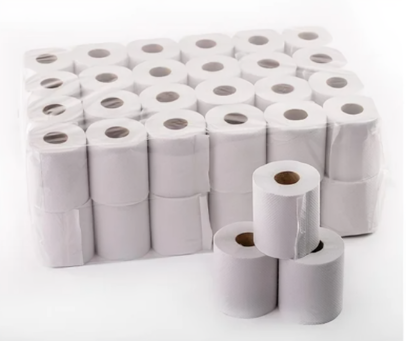 96 x 2 Ply Jumbo Toilet Roll Quilted Pure Soft  (12x4 Packs)