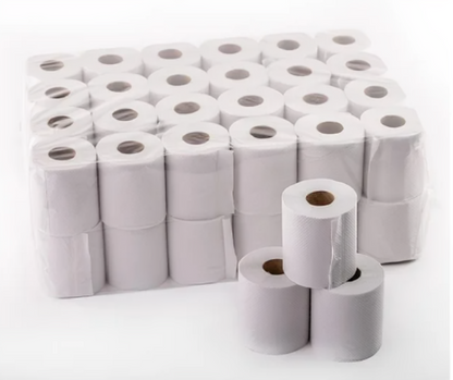 96 x 2 Ply Jumbo Toilet Roll Quilted Pure Soft  (12x4 Packs)