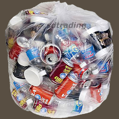 Clear Bin Bags Bin Liners Refuse Sacks Heavy Duty Rubbish Waste Bags 160g