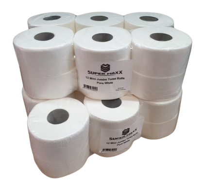 2 Ply Mini Jumbo Toilet Rolls - Not Reycled