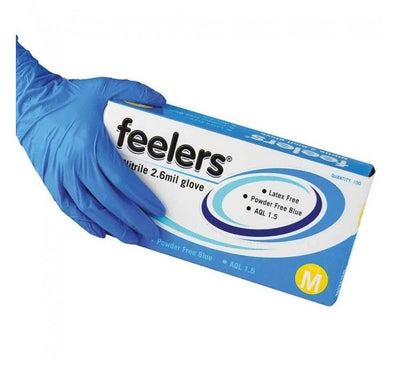 1000 Blue Nitrile Medium Powder Free Gloves - L / M / XL