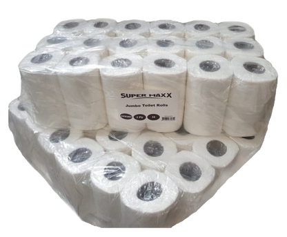 36 Pack Jumbo Toilet Roll 2 Ply Quilted - Packed in 4's (9x4)