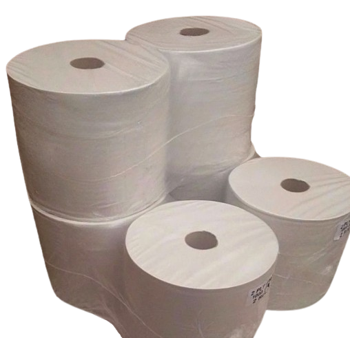 White Bumper Barrel 2 Ply Forecourt Roll ~ Twin Pack