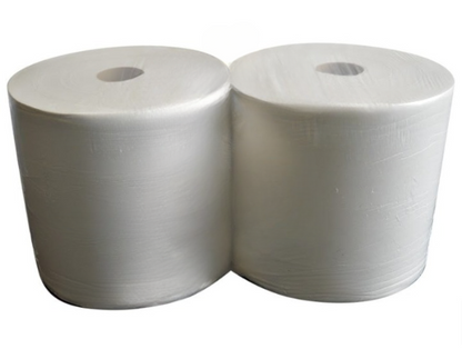 White Bumper Barrel 2 Ply Forecourt Roll ~ Twin Pack